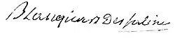 signature de Nicolas Blanquart