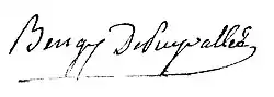 signature de Philippe-Jacques de Bengy de Puyvallée