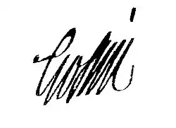 signature de Pierre-François Gossin