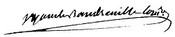 signature de Pierre-Gabriel Vyau de Baudreuille