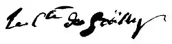 signature de Pierre-Louis de Failly