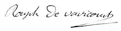 signature de Pierre-Marin Rouph de Varicourt