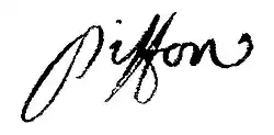 signature de Pierre Piffon