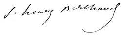 signature de Samuel-Henry Berthoud