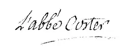 signature de Sigisbert Étienne Coster