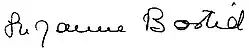 signature de Suzanne Basdevant