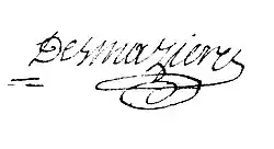 signature de Thomas-Marie-Gabriel Desmazières