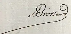signature d'Antoine Brossard
