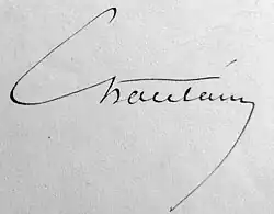 signature de Charles-François Chatelain