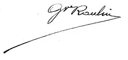 signature de Gustave Raulin
