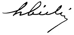 signature de Henri Bichi
