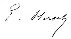 signature d'Émile Hirsch