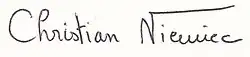 Signature de Christian Niemiec