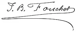 signature de Jean-Baptiste Foucher