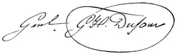 Signature de Guillaume Henri Dufour