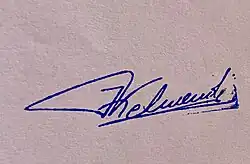 signature de Jeton Kelmendi