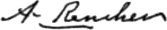 signature d'Abraham Rencher