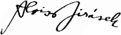 signature d'Alois Jirásek