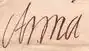 Signature de Anne-Marie d'Orléans