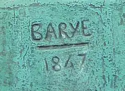 signature d'Antoine-Louis Barye