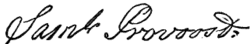 signature de Samuel Provoost