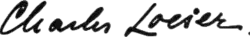 signature de Charles Loeser