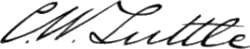signature de Charles Wesley Tuttle