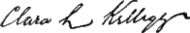 signature de Clara Louise Kellogg