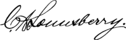 signature de Clement A. Lounsberry