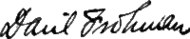 signature de Daniel Frohman