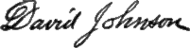 signature de David Johnson