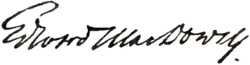 signature d'Edward MacDowell