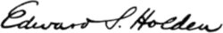 signature d'Edward Singleton Holden