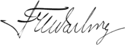 signature de Felix Warburg