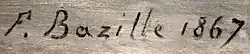 signature de Frédéric Bazille