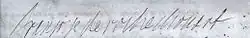 signature de Françoise-Athénaïs de Rochechouart de Mortemart