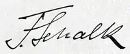 signature de Franz Schalk