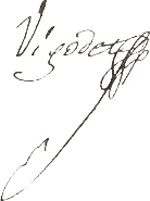 signature de Gaspar de Vigodet