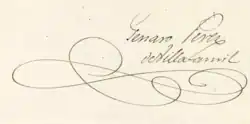 signature de Jenaro Pérez Villaamil