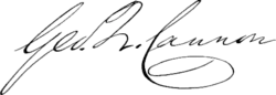 signature de George Quayle Cannon