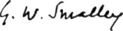 signature de George Smalley