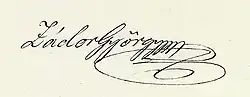 signature de György Zádor