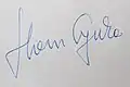 Signature de Gyula Horn