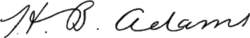 signature de Herbert Baxter Adams