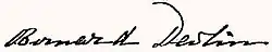 signature de Bernard Devlin (homme politique)