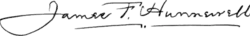 signature de James Frothingham Hunnewell
