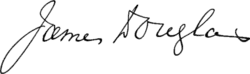 signature de James Douglas