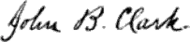 signature de John Bates Clark