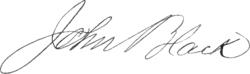 signature de John Black