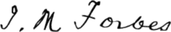 signature de John Murray Forbes